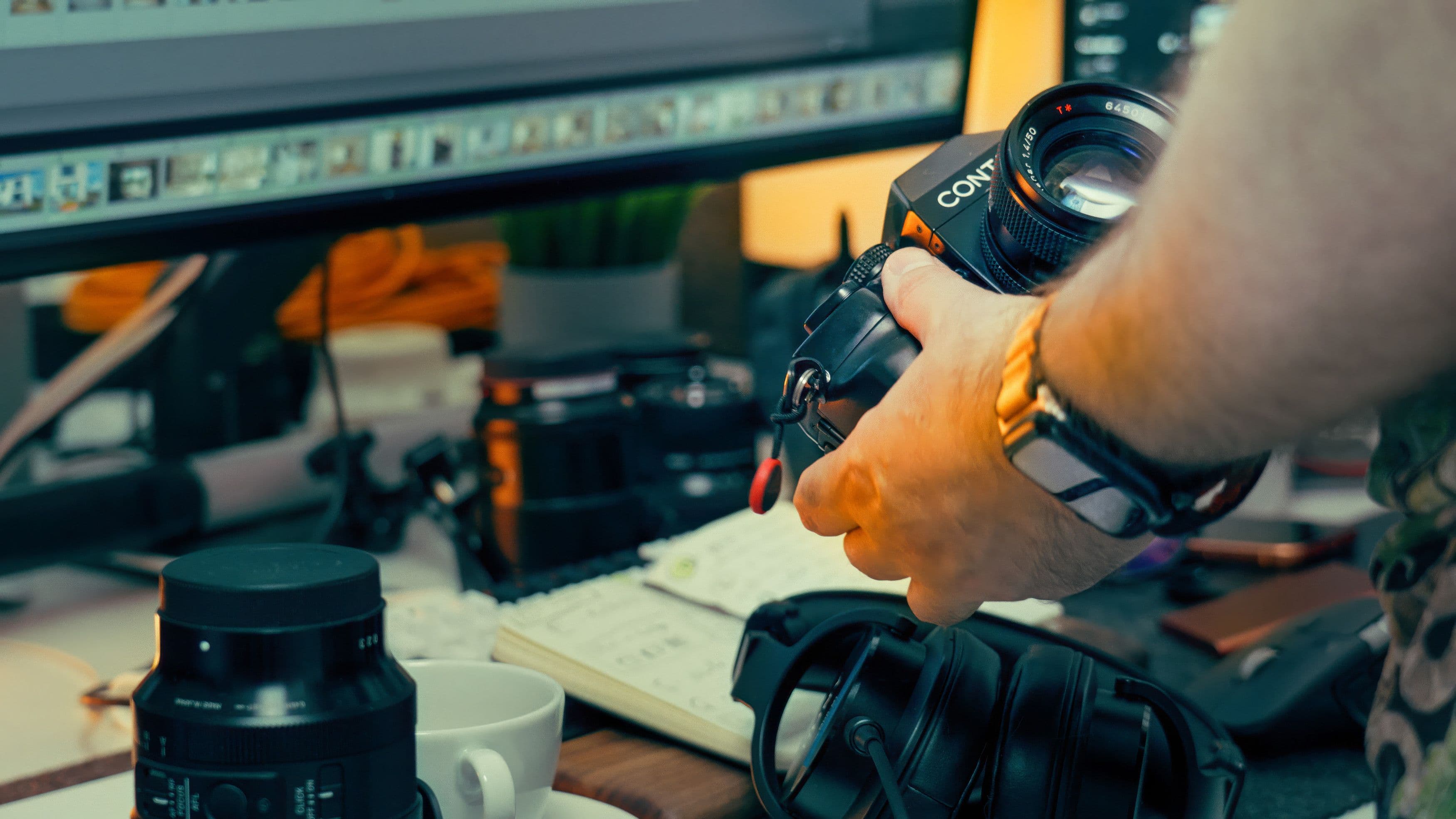 Creator workflow with organized production tools and publishing systems.